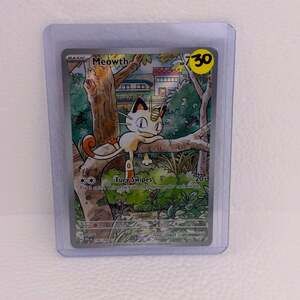 2025 Pokemon Phantasmal Flames Meowth #106 Illustration Rare Trading Card